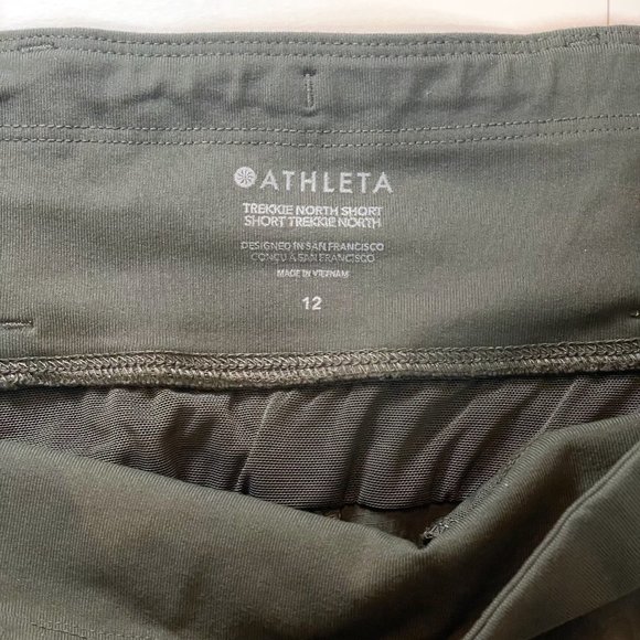 Athleta Trekkie North Mid Rise Short, 12, Green - Picture 3 of 5